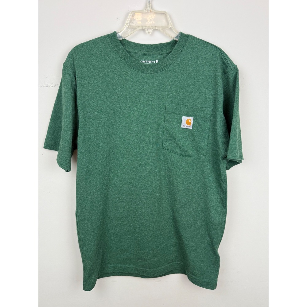Carhartt K87 Loose Fit Pocket T-Shirt Men's Small North Woods Heather Green